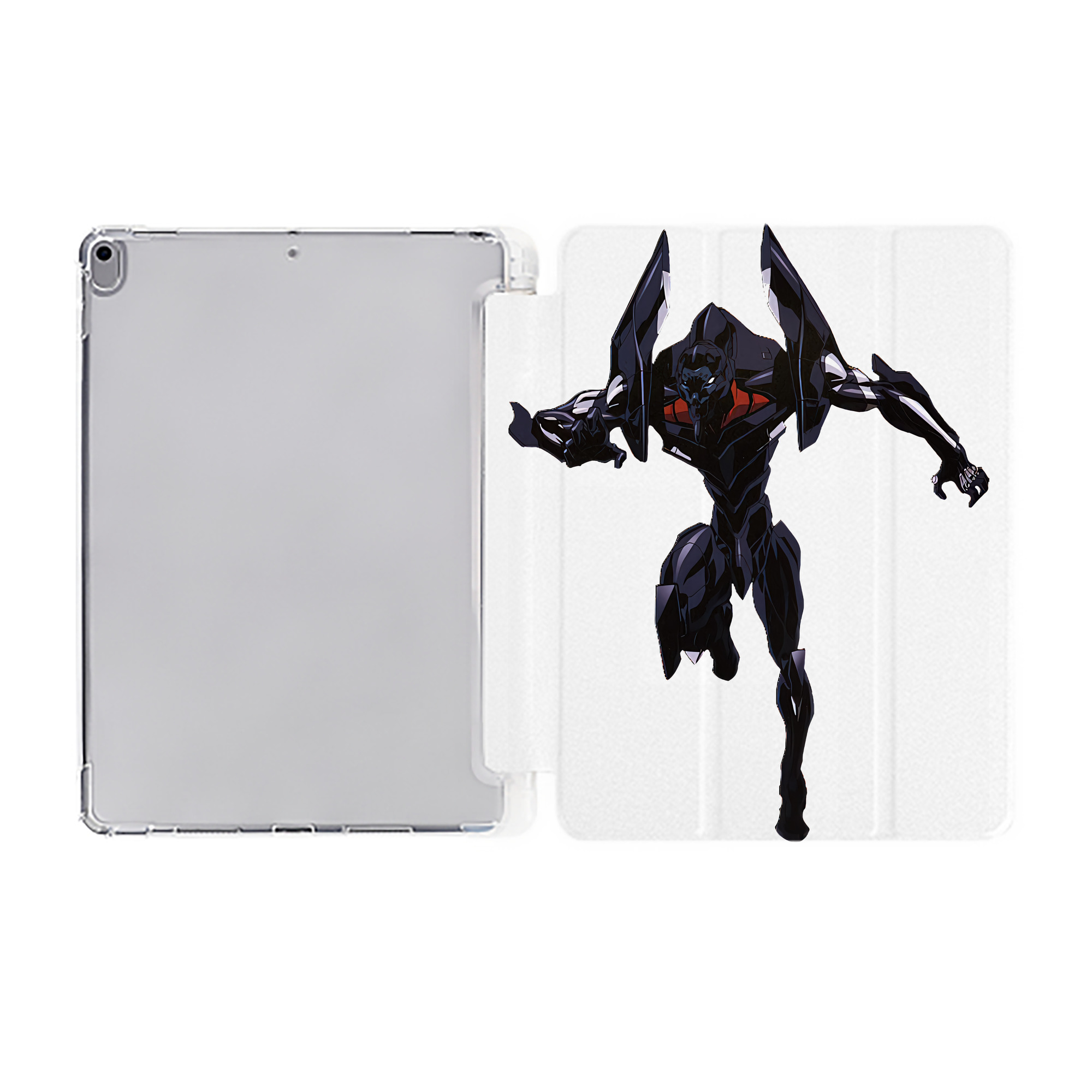 （画像用） EVA 新世紀エヴァンゲリオン IPad ケース ペン収納付き 三つ折りスタンド PUレザー×シリコン 対応機種9.5/10.5/10.9インチ